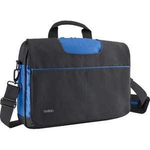 Belkin Carrying Case Messenger for 33 cm 13inch Notebook - Black, Blue