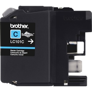 Brother Genuine Innobella LC101C Cyan Ink Cartridge - Inkjet - Standard Yield - 300 Pages - Cyan - 1 Each