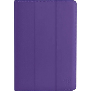 Belkin Tri-Fold Carrying Case Folio for 25.7 cm 10.1inch Tablet - Purple - Scratch Resistant, Shock Resistant