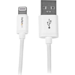 StarTech.com 0.3m 11in Short White Apple 8-pin Lightning Connector to USB Cable for iPhone / iPod / iPad