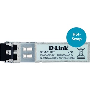 D-Link DEM-311GT SFP mini-GBIC - 50 Andamp;micro;m Optical Fiber