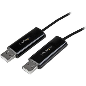 StarTech.com 2 Port USB KM Switch Cable w/ File Transfer for PC and Mac - 1 x Type A Male USB - Black