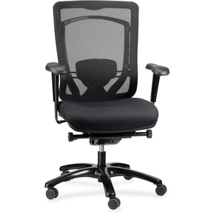 Eurotech Monterey Executive Chair - Java Seat Color - Fabric Seat Material - Black Back Color - Black Frame Color - Titanium Frame Material - 5-star Base - 1 Each