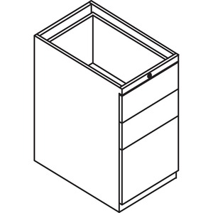 Lacasse Metal Pedestal - 3-Drawer