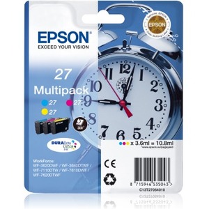 Epson DURABrite Ultra 27 Ink Cartridge - Cyan, Magenta, Yellow