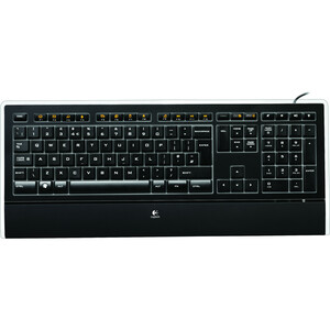 Logitech K740 Illuminated Keyboard Classic Black, USB