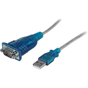 StarTech.com 1 Port USB to RS232 DB9 Serial Adapter Cable - M/M - 1 x DB-9 Male Serial - 1 x Type A Male USB