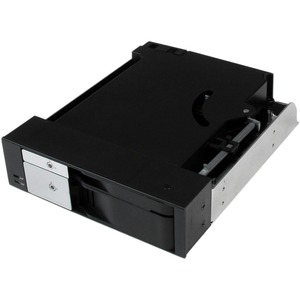 StarTech.com Dual Bay 5.25inch Trayless Hot Swap Mobile Rack Backplane for 2.5/3.5inch SATA/SAS HDD/SSD