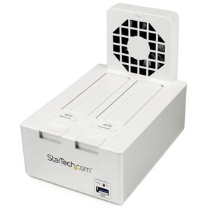 StarTech.com USB 3.0 Dual SATA Hard Drive Docking Station with integrated Fast Charge USB Hub