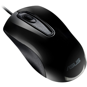 Asus UT200 Mouse - Optical - Cable - Glossy Black