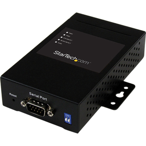 StarTech.com 1 Port Industrial RS-232/422/485 Serial to IP Ethernet Device Server - 2x 10/100Mbps Ports - 2 x Network RJ-45 - 1 x Serial Port - Fast Ethernet - Rai