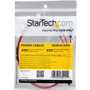 StarTech.com 24in Internal 2 pin IDC Motherboard Header Cable - HDD LED Cable F/F - 1 x IDC Female IDE