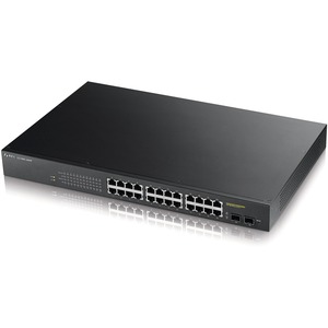 Zyxel 24 Ports Web Managed 24 X Poe 2 X Expansion Slots 10 100 1000base T Desktop Rack Mountable Gs190024hp