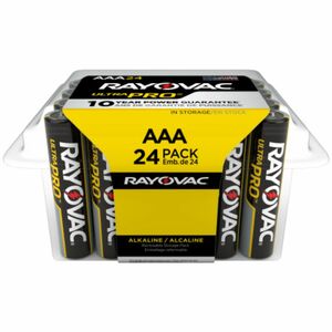 Rayovac Ultra Pro Alka AAA24 Batteries Storage Pak