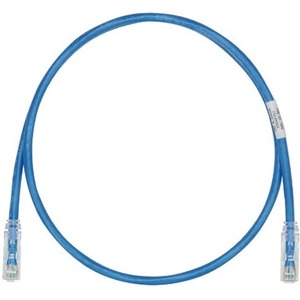 Panduit Category 6 For Network Device Patch Cable 7 Ft 1 Pack 1 X Rj 45 Male Network 1 X Rj 45 Male Network Clear Blue Utp28sp7bu