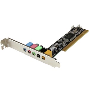 StarTech.com 5.1 Channel PCI Surround Sound Card Adapter - C-Media 8738LX - PCI