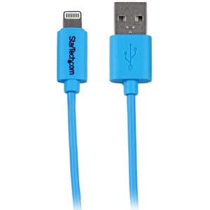 StarTech.com 1m 3ft Blue Apple 8-pin Lightning Connector to USB Cable for iPhone / iPod / iPad