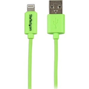 StarTech.com 1m 3ft Green Apple 8-pin Lightning Connector to USB Cable for iPhone / iPod / iPad