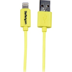 StarTech.com 1m 3ft Yellow Apple 8-pin Lightning Connector to USB Cable for iPhone / iPod / iPad