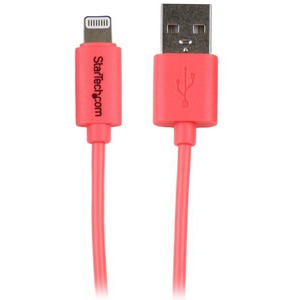 StarTech.com 1m 3ft Pink Apple 8-pin Lightning Connector to USB Cable for iPhone / iPod / iPad