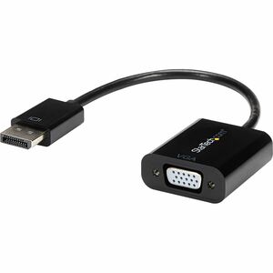 StarTech.com DisplayPort 1.2 to VGA Adapter Converter DP to VGA 1920x1200  - 1 x HD-15 Female VGA - Black