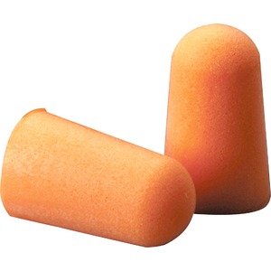 3M 1100 Uncorded Foam Earplugs - Noise Protection - Polyurethane - Orange - Smooth Surface, Uncorded, Comfortable, Dirt Resistant, Hypoallergenic, Disposable - 200 / Box
