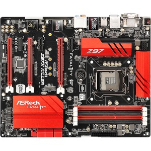 Fatal1ty Z97X Killer Desktop Motherboard - Intel Z97 Express Chipset - Socket H3 LGA-1150 - ATX - 1 x Processor Support - 32 GB DDR3 SDRAM Maximum RAM - 3.20 GHz O.C