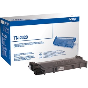 Brother TN-2320 Toner Cartridge - Black - Laser - High Yield - 2600 Page Per Cartridge - OEM