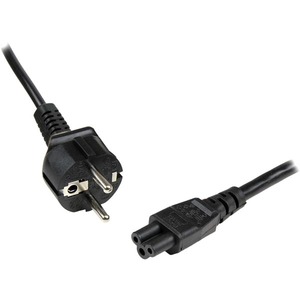 StarTech.com 1m 3 Prong Laptop Power Cord - Schuko CEE7 to C5 Clover Leaf Power Cable Lead