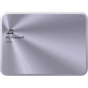 WD My Passport Ultra WDBTYH0010BSL-NESN 1 TB External Hard Drive - USB 3.0 - Portable - Silver - Retail