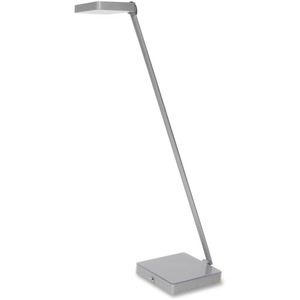 Alba LED Desk Lamp - 1 x 6 W LED Bulb - Weighted Base, Articulated Arm, Swivel Head - Plastic, Metal - Gray