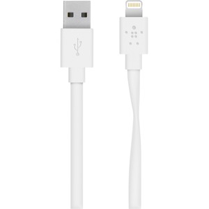 Belkin Lightning/USB Data Transfer Cable for iPad, iPhone, iPad Air, iPad mini, iPod - 1.22 m