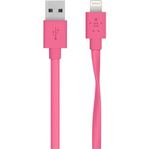 Belkin Lightning/USB Data Transfer Cable for iPad, iPad Air, iPad mini, iPhone, iPod - 1.20 m