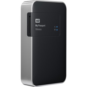 WD My Passport Wireless WDBLJT5000ABK-EESN 500 GB External Hard Drive - USB 3.0 - 256 MB Buffer - Portable - Black - Retail