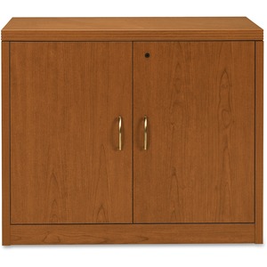 HON Valido Storage Cabinet, 36"W - 36" x 20" x 29.5" x 1.5" - File Drawer(s) - 1 Shelve(s) - Ribbon Edge - Material: Particleboard - Finish: Laminate, Bourbon Cherry
