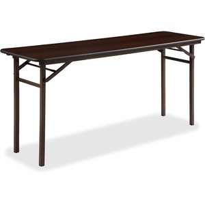 Lorell Mahogany Folding Banquet Table