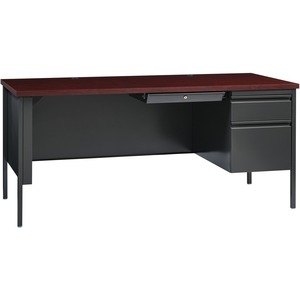 Lorell Fortress Series 66" Right-Pedestal Desk