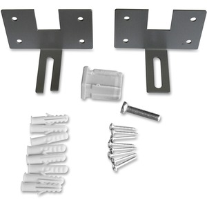 Lorell Panel System Wall Brackets - 2.50" Width x 3.75" Depth x 2.50" Height - Aluminum - Aluminum - 2 / Set