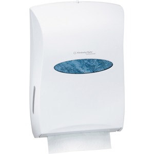 Kimberly-Clark Professional Universal Folded Towel Dispenser - Touchless Dispenser - 18.9" Height x 13.3" Width x 5.9" Depth - Pearl White - Durable, Contemporary Style - 1 /