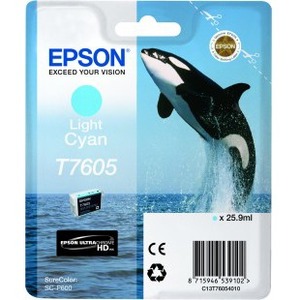 Epson UltraChrome T7605 Ink Cartridge - Light Cyan