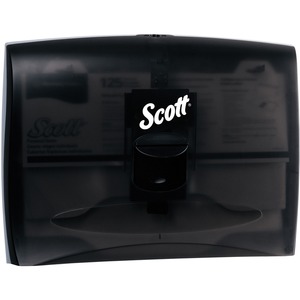 Scott Personal Seat Cover Dispenser - 13.3" Height x 17.5" Width x 2.3" Depth - Black - Key Lock - 1 Each