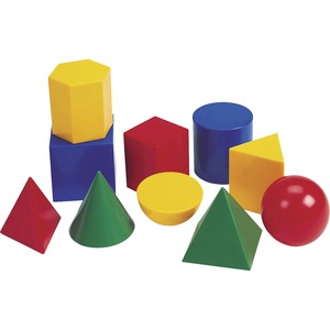Learning Resources Large 3" Geometric Shapes Set - Theme/Subject: Learning - Skill Learning: Geometry, Shape - 10 Pieces - 5+ - 10 / Set