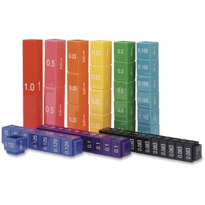 Learning Resources Fraction Tower Cubes Set - Theme/Subject: Learning - Skill Learning: Decimal, Fraction, Color, Mathematics - 51 Pieces - 6+ - 51 / Set