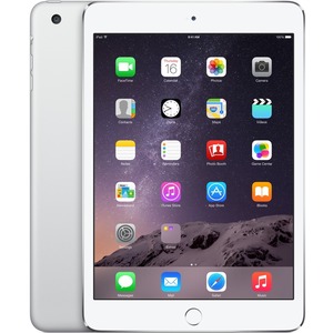 Apple iPad mini 3 MGP42B/A 128 GB Tablet - 20.1 cm 7.9inch - Retina Display, In-plane Switching IPS Technology - Wireless LAN - Apple A7 - Silver