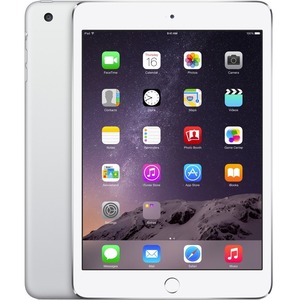 Apple iPad mini 3 MH382B/A 64 GB Tablet - 20.1 cm 7.9inch - Retina Display, In-plane Switching IPS Technology - Wireless LAN - Apple - 4G - Apple A7 - Silver