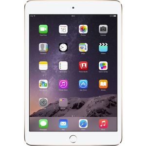 Apple iPad mini 3 MH3G2B/A 16 GB Tablet - 20.1 cm 7.9inch - Retina Display, In-plane Switching IPS Technology - Wireless LAN - Apple - 4G - Apple A7 - Gold