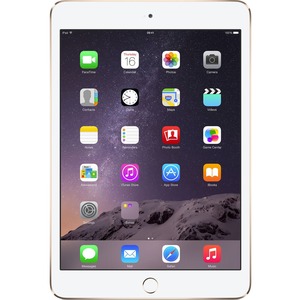 Apple iPad mini 3 MH392B/A 64 GB Tablet - 20.1 cm 7.9inch - Retina Display, In-plane Switching IPS Technology - Wireless LAN - Apple - 4G - Apple A7 - Gold