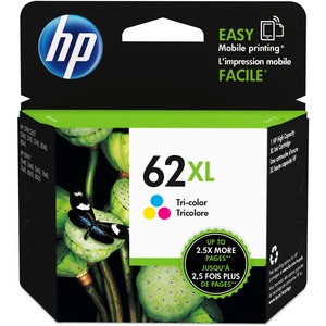 HP 62XL (C2P07AN) Original Ink Cartridge - Inkjet - High Yield - 415 Pages - Cyan, Magenta, Yellow - 1 Each
