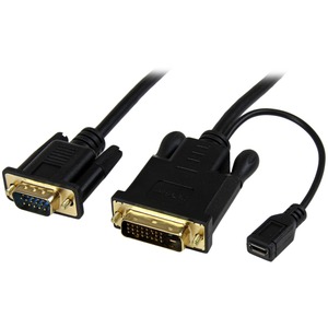 StarTech.com 10 ft DVI to VGA Active Converter Cable - DVI-D to VGA Adapter - 1920x1200