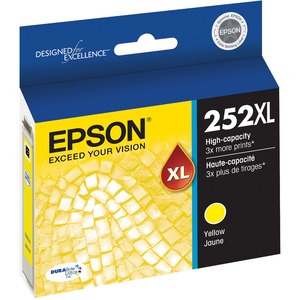 Epson DURABrite Ultra 252XL Original High Yield Inkjet Ink Cartridge - Yellow - 1 Each - Inkjet - High Yield - 1 Each
